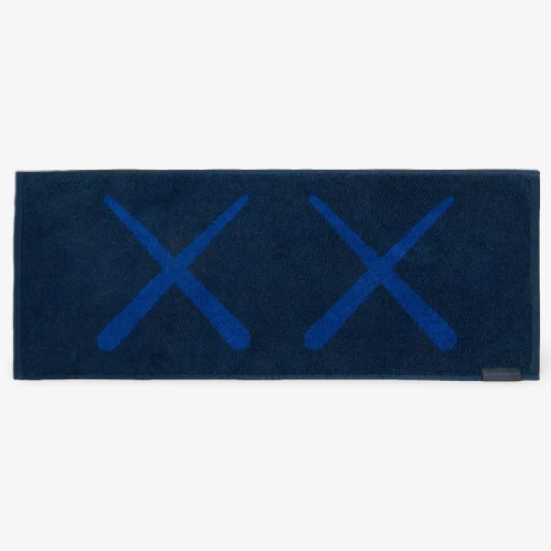 Premium leather cap with stitched logo detail -KAWS Holiday Towel 'Korea' Navy