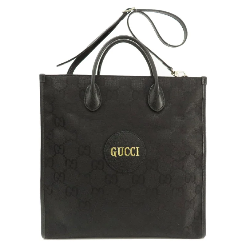 Vegan leather handle bags for eco-friendly chic -Gucci  Canvas Tote Bag (Pre-Owned)