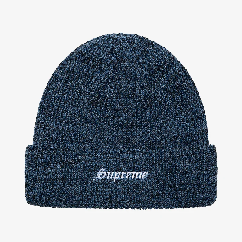 Sports team cap for game day support -Supreme Beanie 'Twisted Loose Gauge' Blue (FW21)