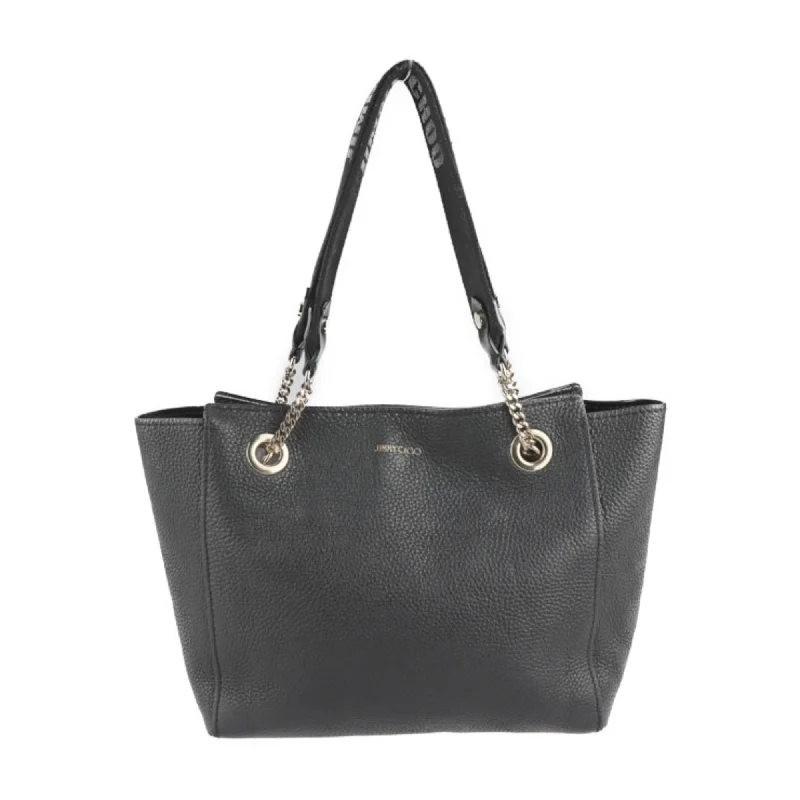 Handle bags with rustic leather for charm -Jimmy Choo  Leather Shoulder Bag Tote Bag (Pre-Owned)