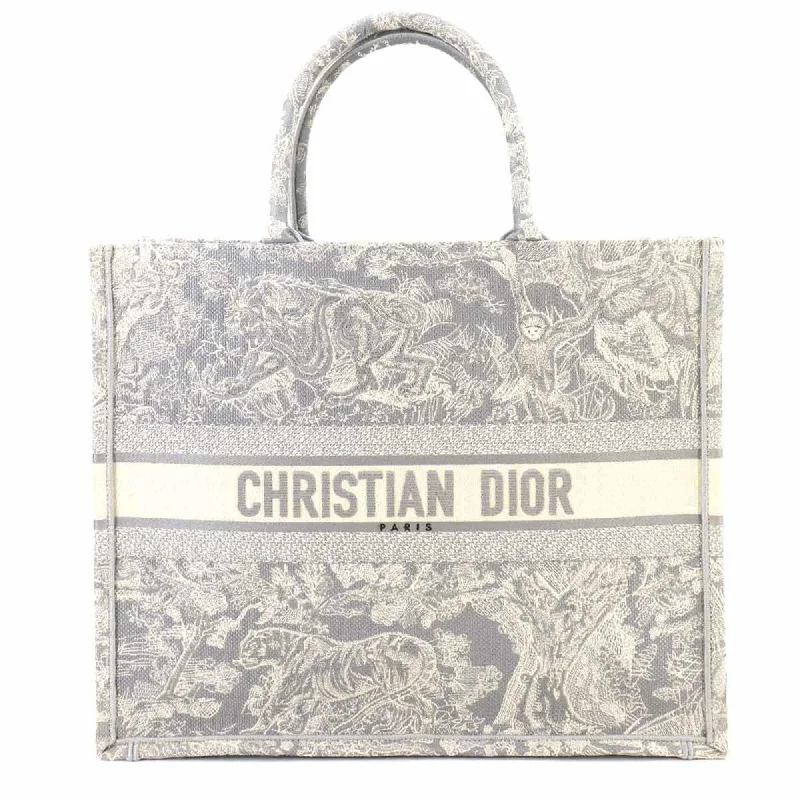 Handle bags with abstract art for uniqueness -Christian Dior  Canvas Tote Bag (Pre-Owned)