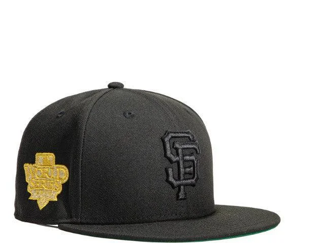 Fitted snapback cap for modern tight fit -New Era x MLB Gold Digger 'San Francisco Giants 2010 World Series' 59Fifty Patch Fitted Hat (Hat Club Exclusive)