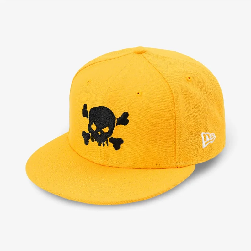 Neon trucker cap for high-visibility safety -Supreme x New Era Fitted Hat 'Skull' Yellow (SS21)