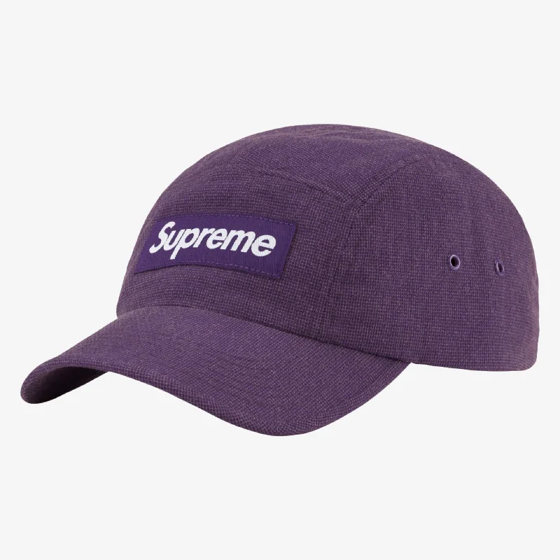 Trucker mesh cap for ventilated cool wear -Supreme Camp Cap 'Kevlar' Purple (SS23)