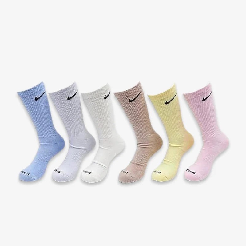 Graphic trucker cap for playful fashion flair -Nike Everyday Plus Cushioned High Training Crew Socks (6 Pack) Multi-Color / Light Pastel SX6897-906