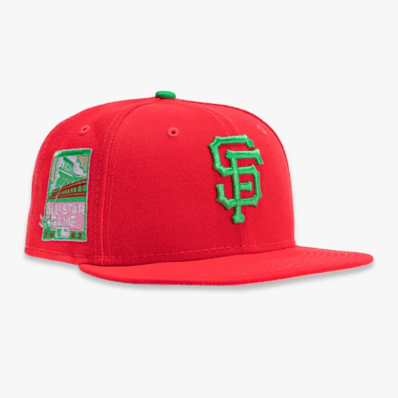 Wool blend cap for cozy fall fashion -New Era x MLB Ballpark Snacks 'San Francisco Giants 2007 All-Star Game' 59Fifty Patch Fitted Hat (Hat Club Exclusive)