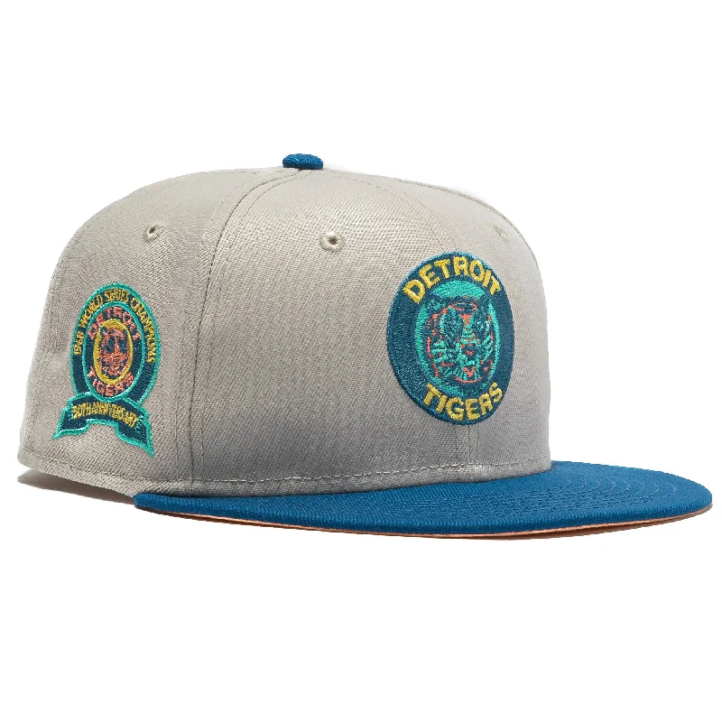 Affordable cap for budget-friendly headwear options -New Era x MLB Ocean Drive 'Detroit Tigers 1966 World Series Champions 50th Anniversary' 59Fifty Patch Fitted Hat (Hat Club Exclusive)