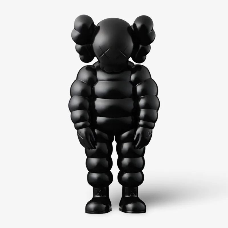 Washed denim cap for broken-in softness -KAWS Chum Figure 'What Party' Black