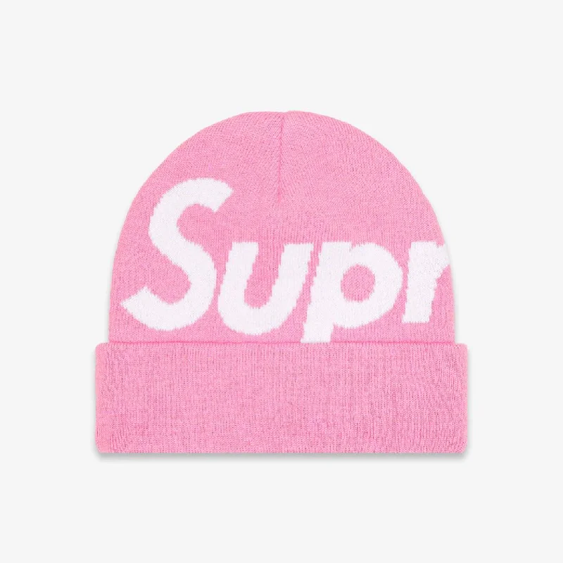 Canvas dad cap for rugged daily style -Supreme Big Logo Beanie Pink (FW22)