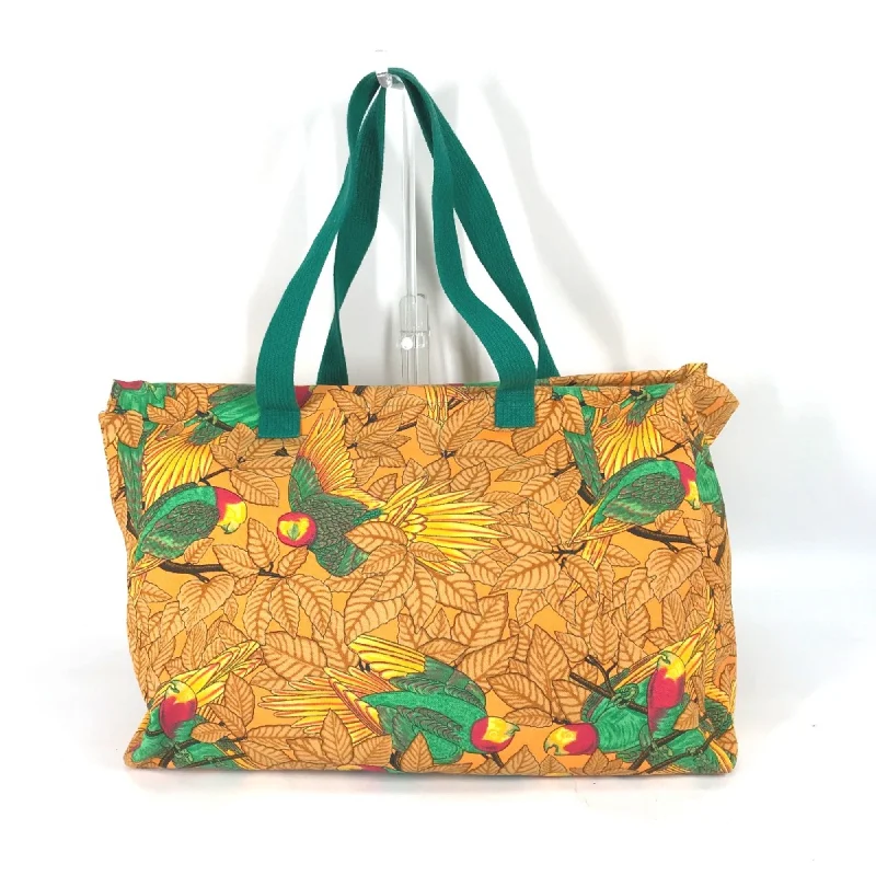 Handle bags with tropical leaves for summer -Hermes  Cloth Tote Bag (Pre-Owned)