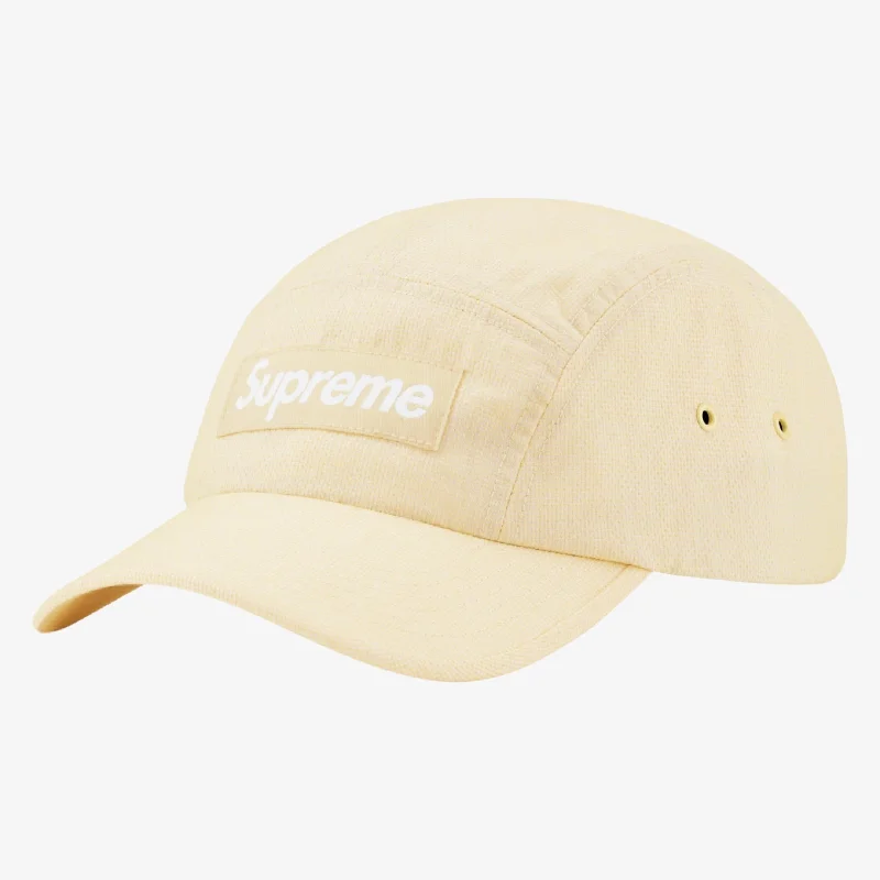 Designer cap for high-end brand appeal -Supreme Camp Cap 'Kevlar' Off White (SS23)