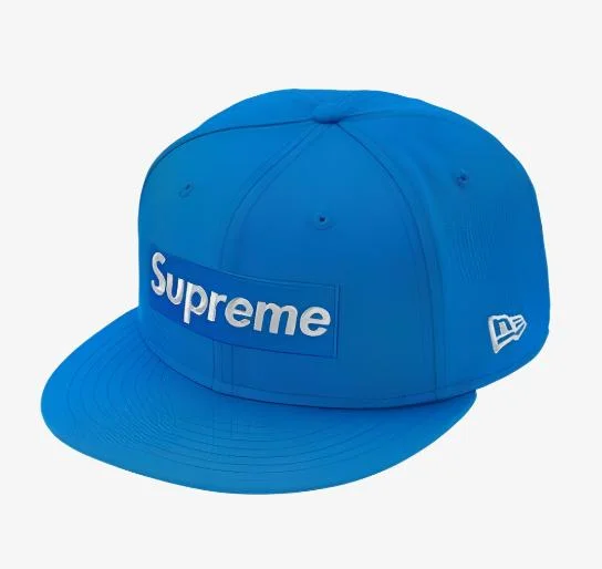 Fitted baseball cap for team uniform fit -Supreme x New Era Fitted Hat '$1M Metallic Boc Logo' Light Blue (SS20)