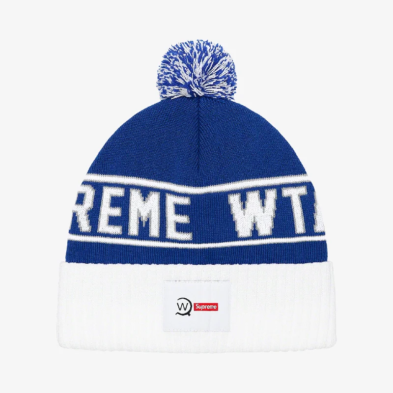 Lightweight running cap for marathon race days -Supreme x WTAPS Beanie Blue (FW21)