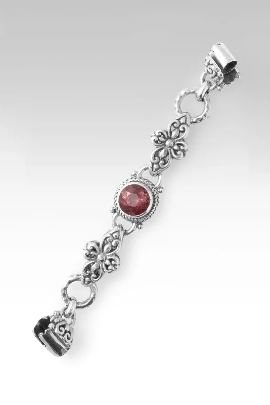 Bracelets with wave engravings for ocean vibes -Bracelet Component™ in Malaia Garnet