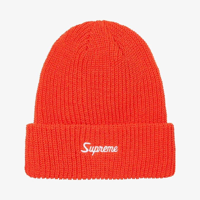 Vintage cap for retro fashion enthusiasts -Supreme Loose Gauge Beanie Red (FW21)