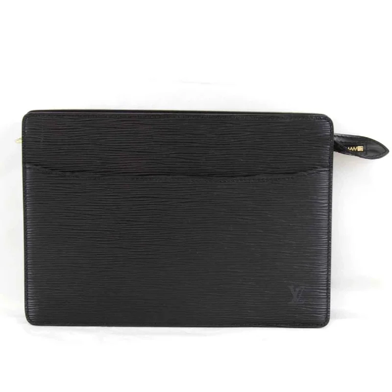 Handle bags with soft linings for protection -Louis Vuitton  Epi Leather Clutch Bag (Pre-Owned)