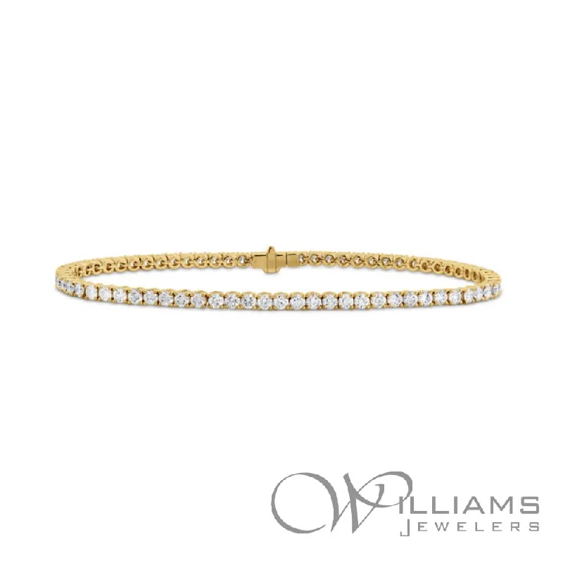 Bangles with raw citrine for sunny charm -Memoire Classic 18 Karat Diamond Bracelet