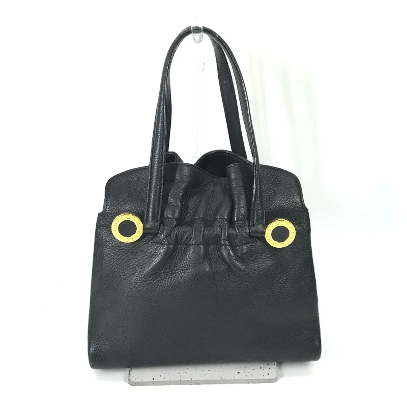 Handle bags with soft leather for luxury -Bvlgari  Leather Tote Bag (Pre-Owned)