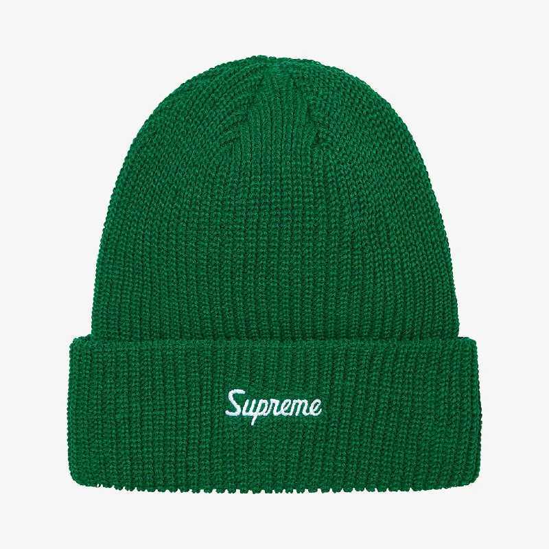 Durable dad cap for relaxed weekend outings -Supreme Loose Gauge Beanie Green (FW21)