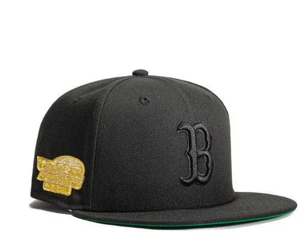 Trucker cap with funny slogan prints -New Era x MLB Gold Digger 'Boston Red Sox 2004 World Series' 59Fifty Patch Fitted Hat (Hat Club Exclusive)