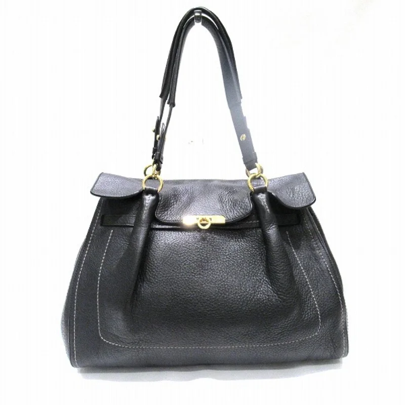 Handle bags with compact designs for portability -Salvatore Ferragamo  Leather Handbag Tote Bag (Pre-Owned)