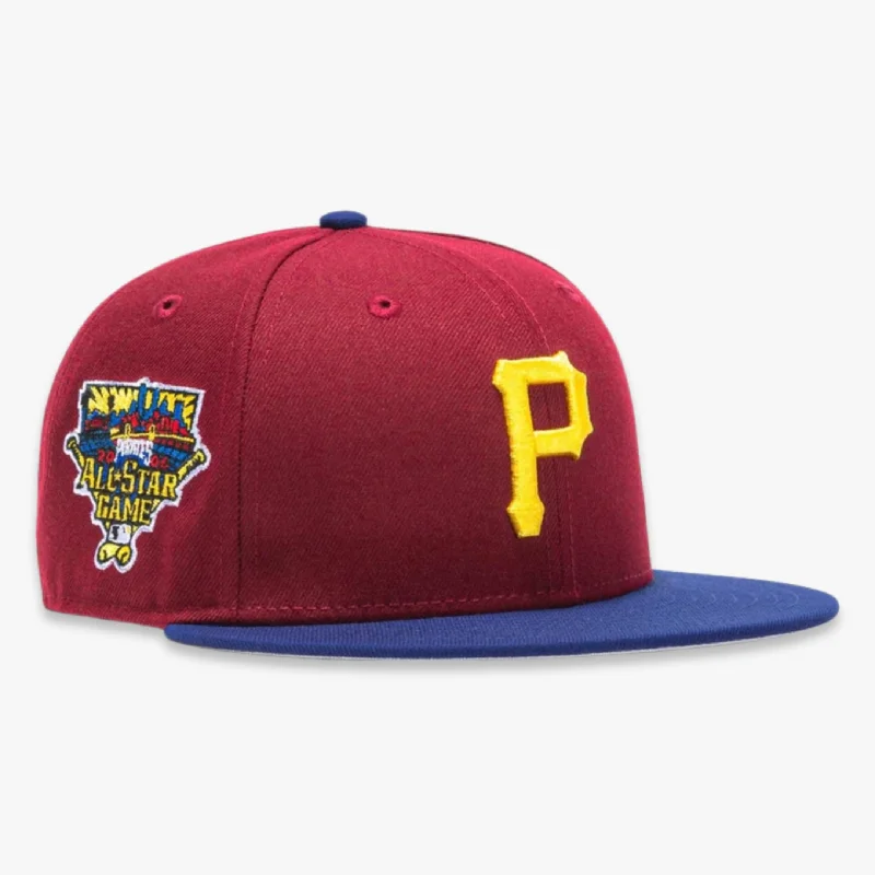 Mesh dad cap for ventilated hot days -New Era x MLB Sangria 'Pittsburgh Pirates 2006 All-Star Game' 59Fifty Patch Fitted Hat (Hat Club Exclusive)