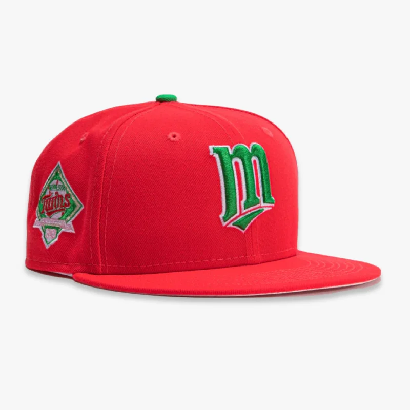 Team logo cap for loyal fan support -New Era x MLB Ballpark Snacks 'Minnesota Twins 30th Anniversary' 59Fifty Patch Fitted Hat (Hat Club Exclusive)