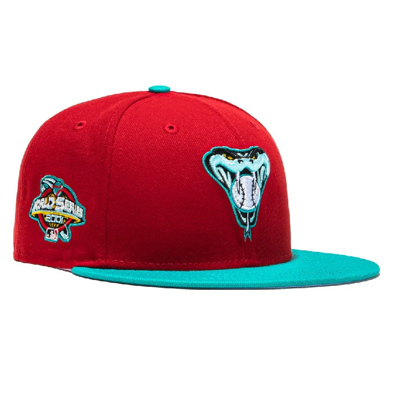 Wool sports cap for chilly game nights -New Era x MLB Captain Planet 2.0 'Arizona Diamondbacks 2001 World Series' 59Fifty Patch Fitted Hat (Hat Club Exclusive)