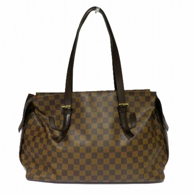 Handle bags with sleek leather for work -Louis Vuitton  Damier Canvas Shoulder Bag Tote Bag (Pre-Owned)