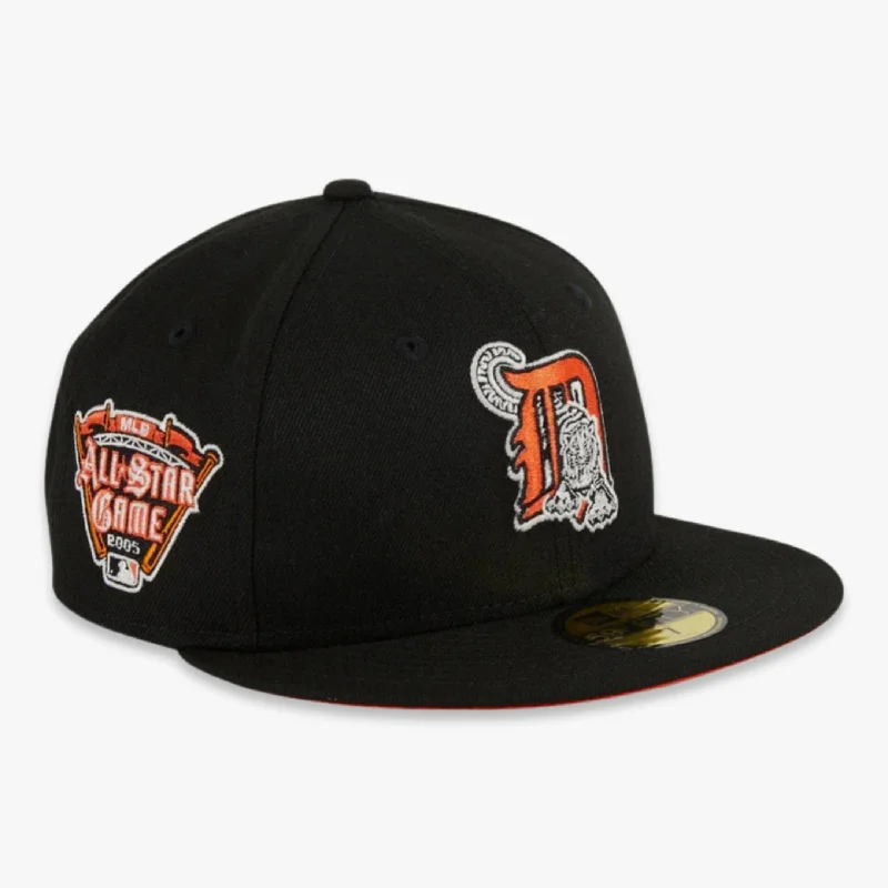 Graphic dad cap for quirky personality shine -New Era x MLB Glow My God 'Detroit Tigers 2005 All-Star Game' 59Fifty Patch Fitted Hat (Hat Club Exclusive)