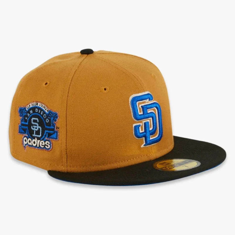 Designer cap for high-end brand appeal -New Era x MLB Ancient Egypt 'San Diego Padres San Diego Stadium' 59Fifty Patch Fitted Hat (Hat Club Exclusive)