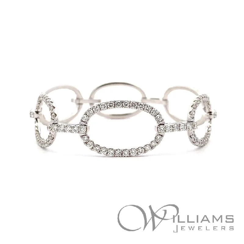 Bracelets with sunstone gems for fiery shine -Williams Signature 14 Karat Diamond Bracelet