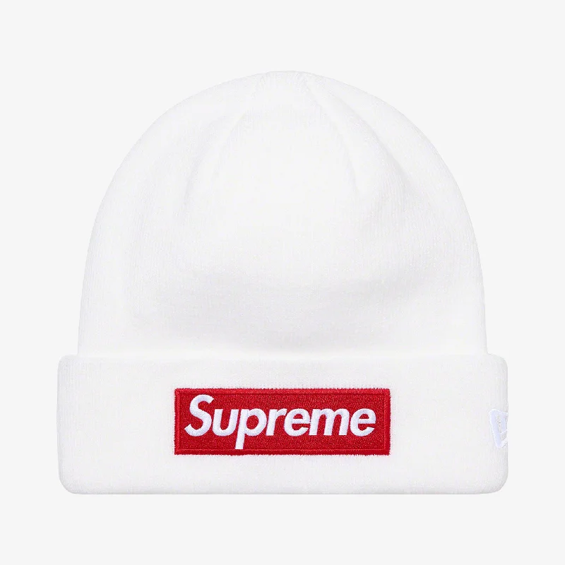 Minimal dad cap for understated charm -Supreme x New Era Beanie 'Box Logo' White (FW21)