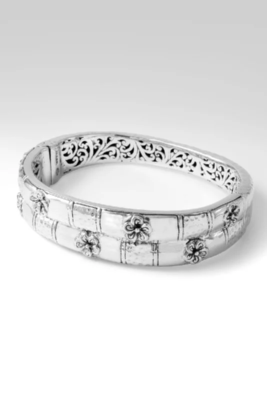 Bracelets with engraved constellations for stargazers -All Your Promises Bangle™ in Frangipani