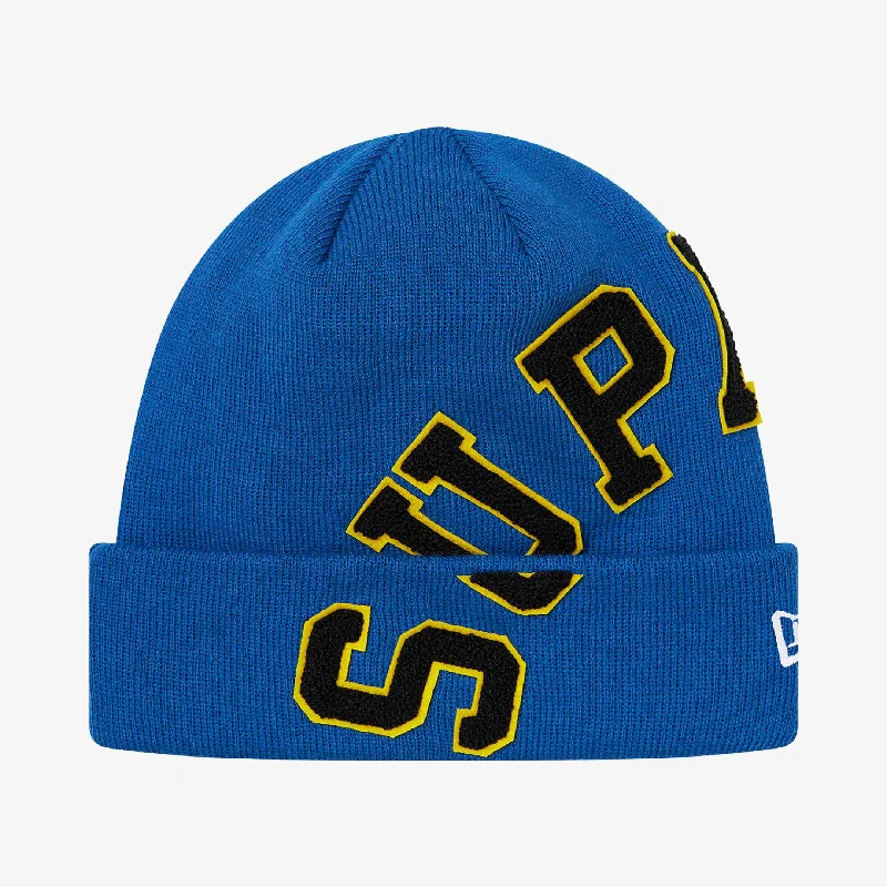 Sports cap with moisture-wicking fabric tech -Supreme x New Era Beanie 'Big Arc' Pale Royal (FW20)