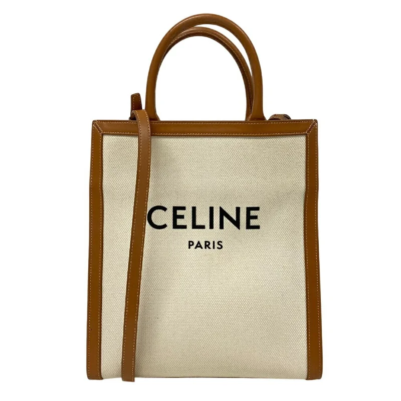 Handle bags with metallic finishes for shine -Celine  Canvas Leather Shoulder Bag Tote Bag (Pre-Owned)