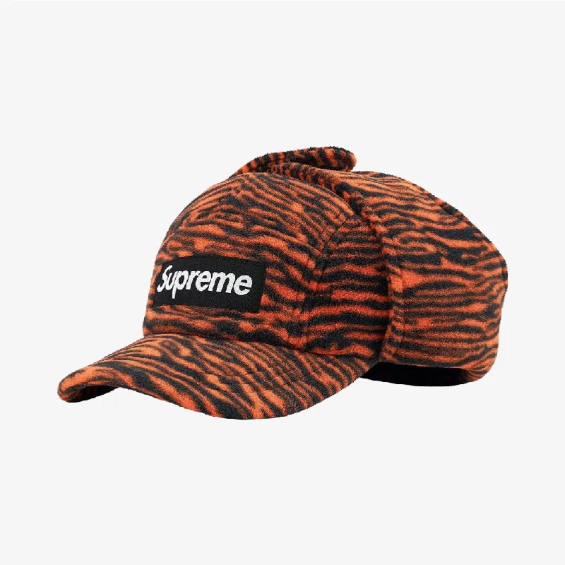 Soft cotton cap with breathable mesh back -Supreme x Polartec Earflap Camp Cap Tiger (FW21)