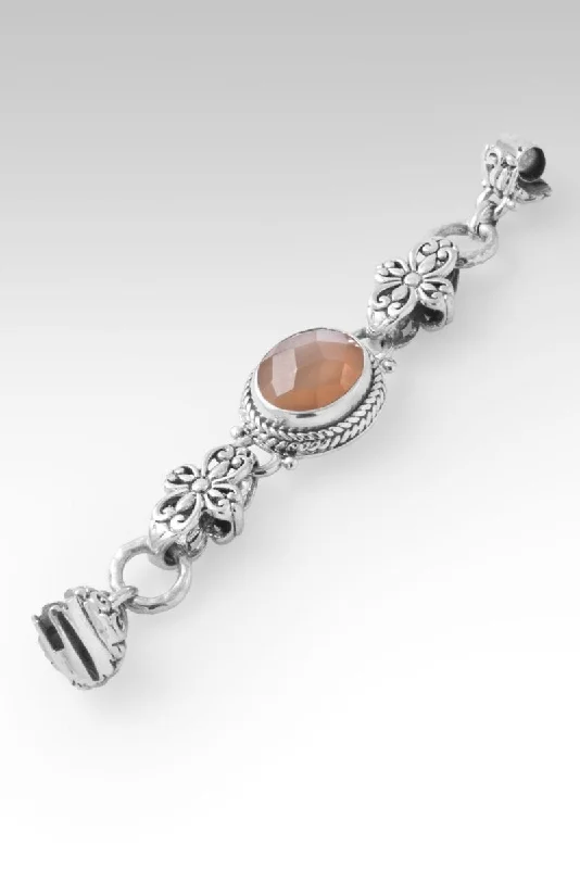 Bangles with raw citrine for sunny charm -Bracelet Component™ in Orange Moonstone