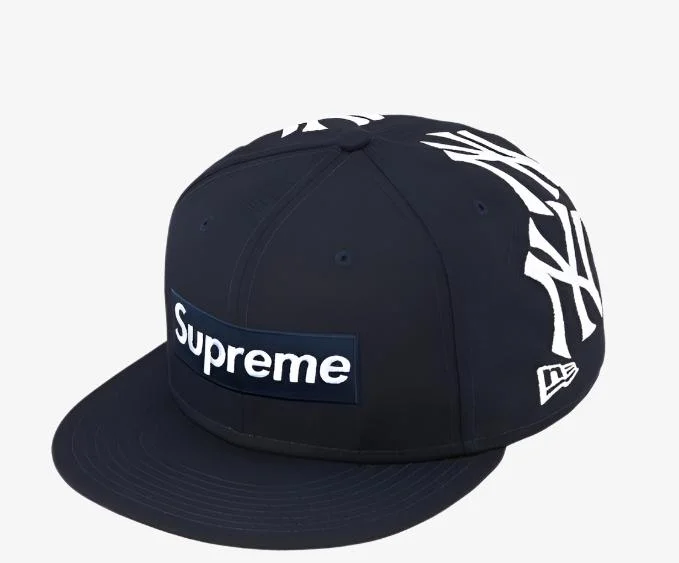 Denim dad cap for effortless casual charm -Supreme x MLB New York Yankees x New Era Fitted Hat 'Box Logo' Navy (FW21)