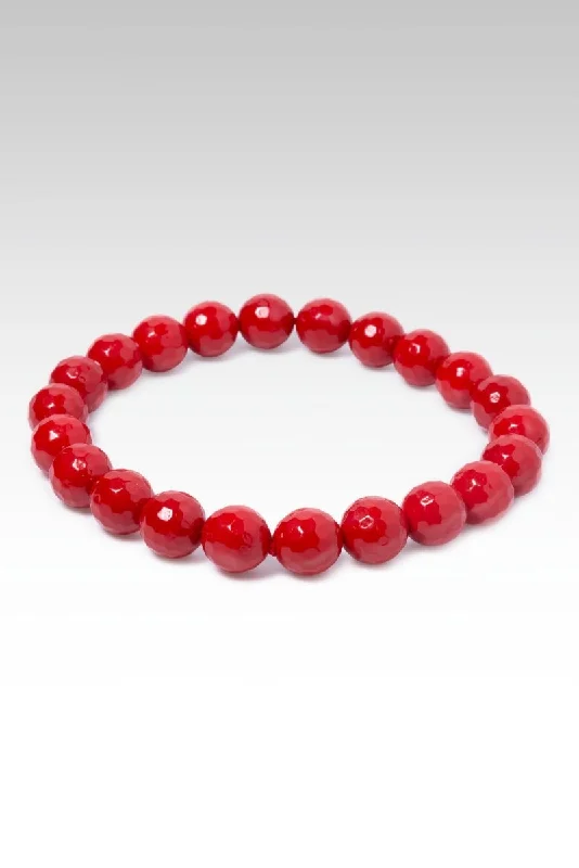 Bracelets with tiger eye for warm bands -Beaded Red Honeycomb Bracelet™