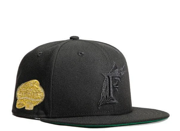 Bright red cap for standout team spirit -New Era x MLB Gold Digger 'Miami Marlins 2003 World Series' 59Fifty Patch Fitted Hat (Hat Club Exclusive)