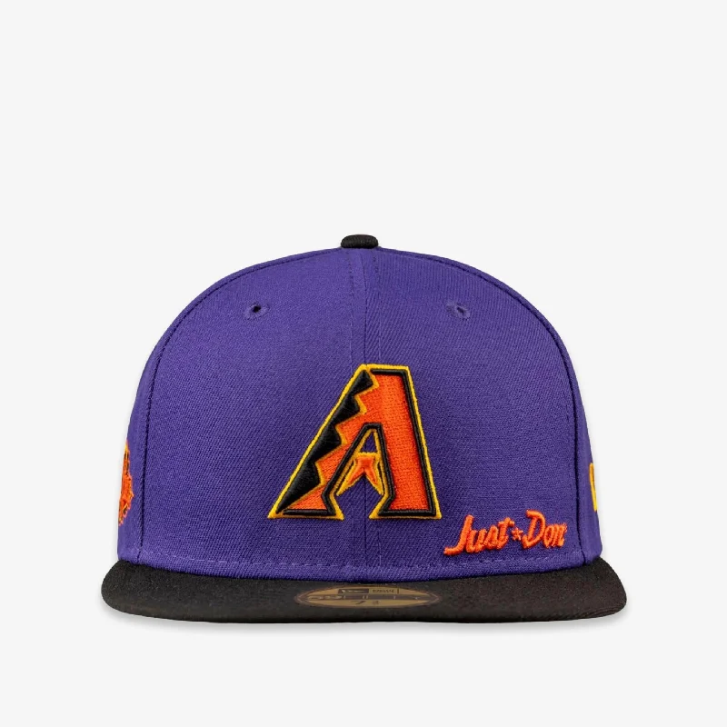 Minimal dad cap for understated charm -New Era x Just Don x MLB 'Arizona Diamondbacks 2011 All-Star Game' 59Fifty Patch Fitted Hat (FW22)