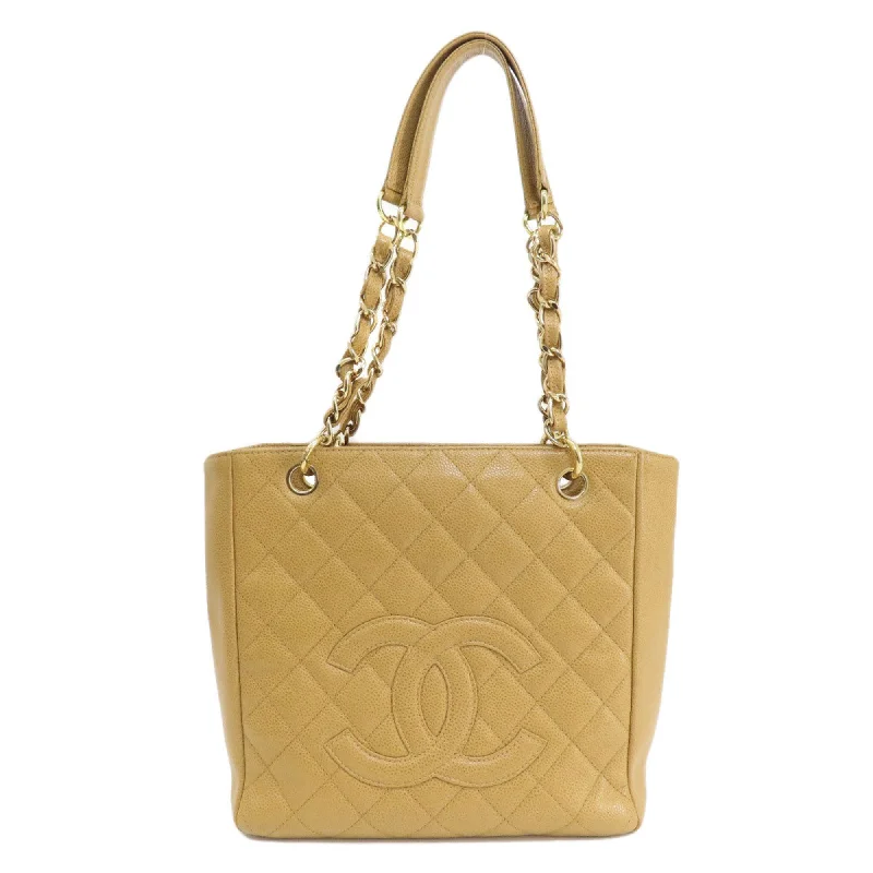 Handle bags with neutral leather for elegance -Chanel  Caviar Leather Tote Bag (Pre-Owned)