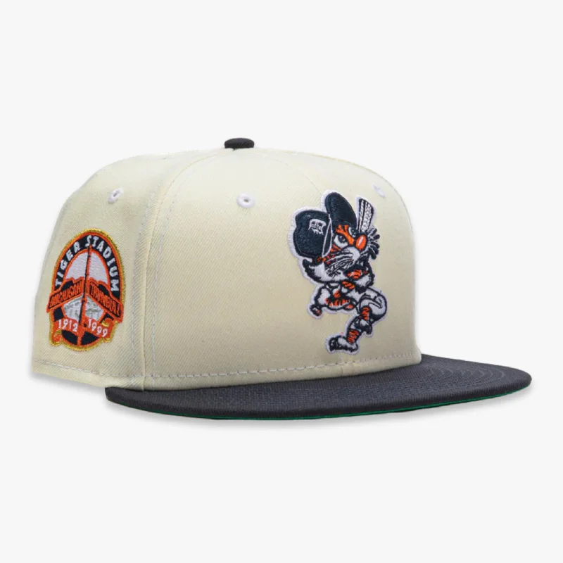 Classic navy cap for timeless wardrobe staple -New Era x MLB White Dome 'Detroit Tigers Tiger Stadium' 59Fifty Patch Fitted Hat (Hat Club Exclusive)