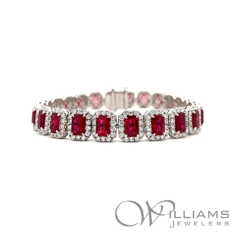 Bracelets with citrine stones for warm tones -Williams Signature 18 Karat Ruby Bracelet