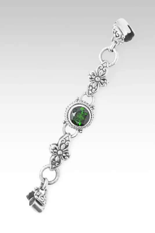 Bracelets with crescent moon for lunar appeal -Bracelet Component™ in Chrome Diopside