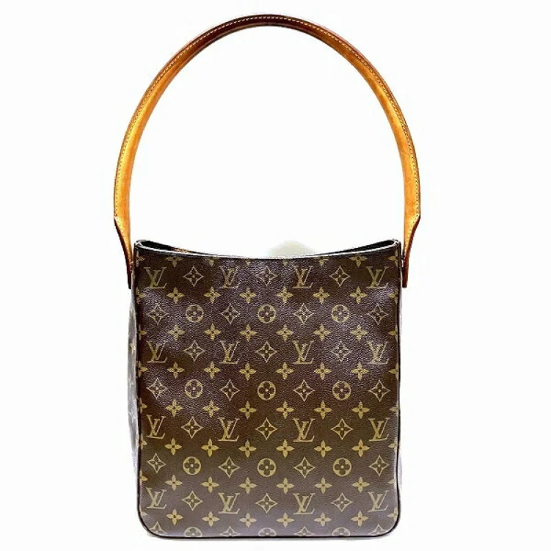 Handle bags with sleek black for elegance -Louis Vuitton Monogram  Monogram Tote Bag (Pre-Owned)