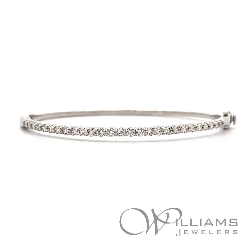 Bracelets with hematite for sleek metallic sheen -Williams Signature 14 Karat Diamond Bracelet