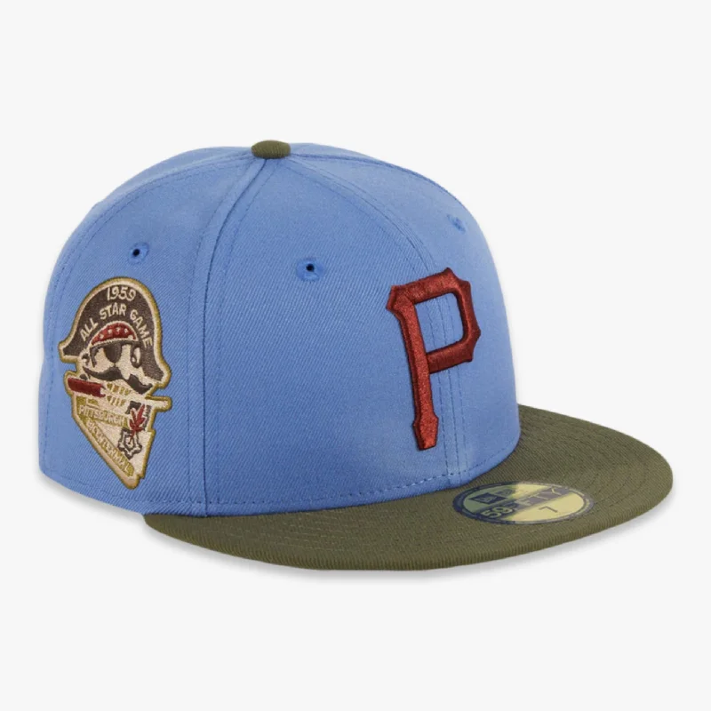 Bright red cap for standout team spirit -New Era x MLB Great Outdoors 'Pittsburgh Pirates 1959 All-Star Game' 59Fifty Patch Fitted Hat (Hat Club Exclusive)