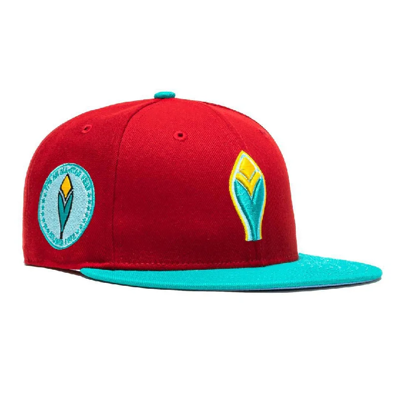 Fitted dad cap for relaxed snug wear -New Era x MLB Captain Planet 2.0 'Atlanta Braves 1972 All-Star Game' 59Fifty Patch Fitted Hat (Hat Club Exclusive)